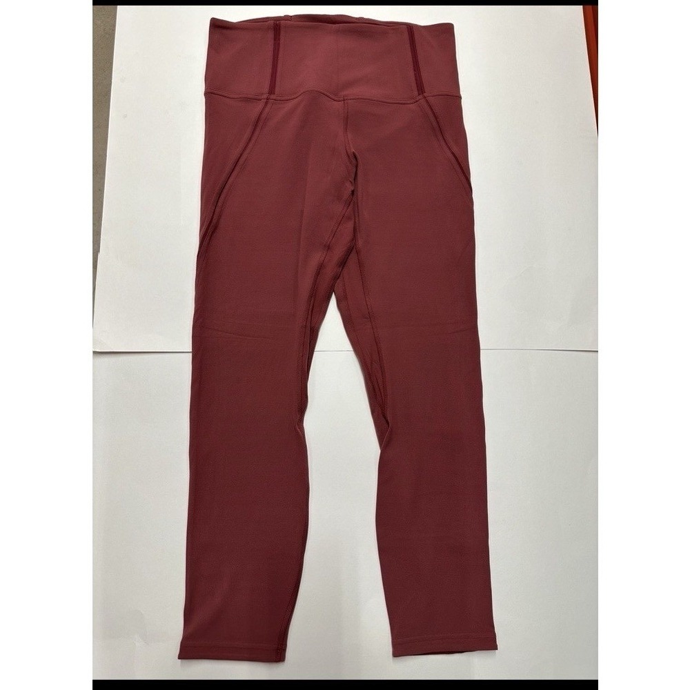 Lululemon Nulu Mesh Panels High-Rise Tight 25" in Mulled Wine 10 W5DPLS